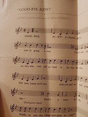 1967 SAMMY CAHN INVITE SONG SHEET HONOR JUDY ROSENBERG EINSTEIN MEDICAL COLLEGE