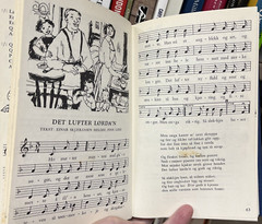 Vintage Norwegian Childrens Songbook Den Bla Store Vise Boka 1971 Oslo Norway DJ