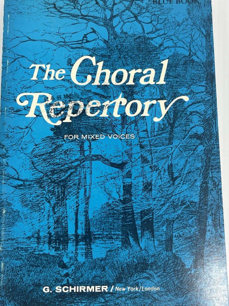 The Choral Repertory Vintage Choral Music Book Religious 1974