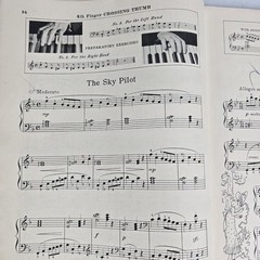 John Thompson Modern Course Second Grade Piano Book 1937 Sheet Music Tutor Vtg
