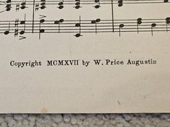 Early New Orleans Jazz Sheet Music « Jass » 1917 RARE Billy Price Augustin