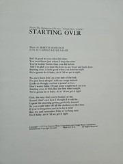 Selections fr Starting Over including Easy For You Spiral Bound Sheet Music Book