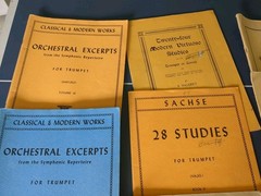 Trumpet Sheet Music Lot Of 23 Vintage Advanced Classical