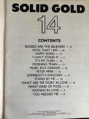 Solid Gold 14 1970s & 1980s Sheet Music Book Hal Leonard, piano, guitar, vocals