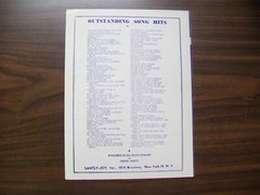 Sparrow In The Tree – Sheet Music – (1951) – Guy Mitchell Photo Cover – (690)