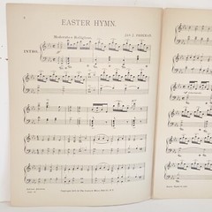 Antique 1901 Easter Hymn Piano Sheet Music by Jas J Freeman