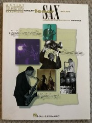 Great Tenor Sax Solos Artist Transcriptions Saxophone Hal Leonard (1995, PB)