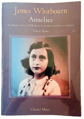 Annelies James Whitbourn Vocal Score Choral Music Book Soprano SATB Piano 2005