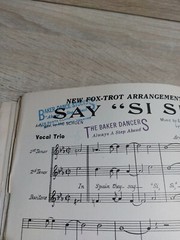 Say Si Si Fox Trot Arrangement vintage Vic Shoen Full Score