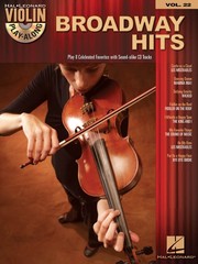Broadway Hits Violin Play-Along Vol 22 Fiddle Sheet Music Songs Book CD Pack