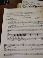 1928 M. Witmark & Sons « Christmas Dawn – The Wondrous Story » Sheet Music