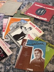 Vintage Musicals Sheet Music Song Book Lot for Piano & Ukulele Moon River OK!
