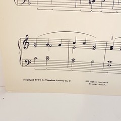 Vintage 1950 Evening Prayer Piano Solo Sheet Music by Anne Robinson