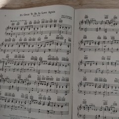 Vintage Sheet Music Book 1937 Dance Folio No. 1 Piano w/Guitar 56 Pages