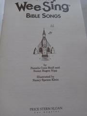 Wee Sing Bible Songs, (Book Only)
