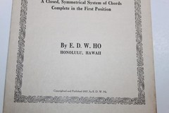 1927 Ukulele Chord Chart Book Economic Arrangement Ho of Honolulu First Position