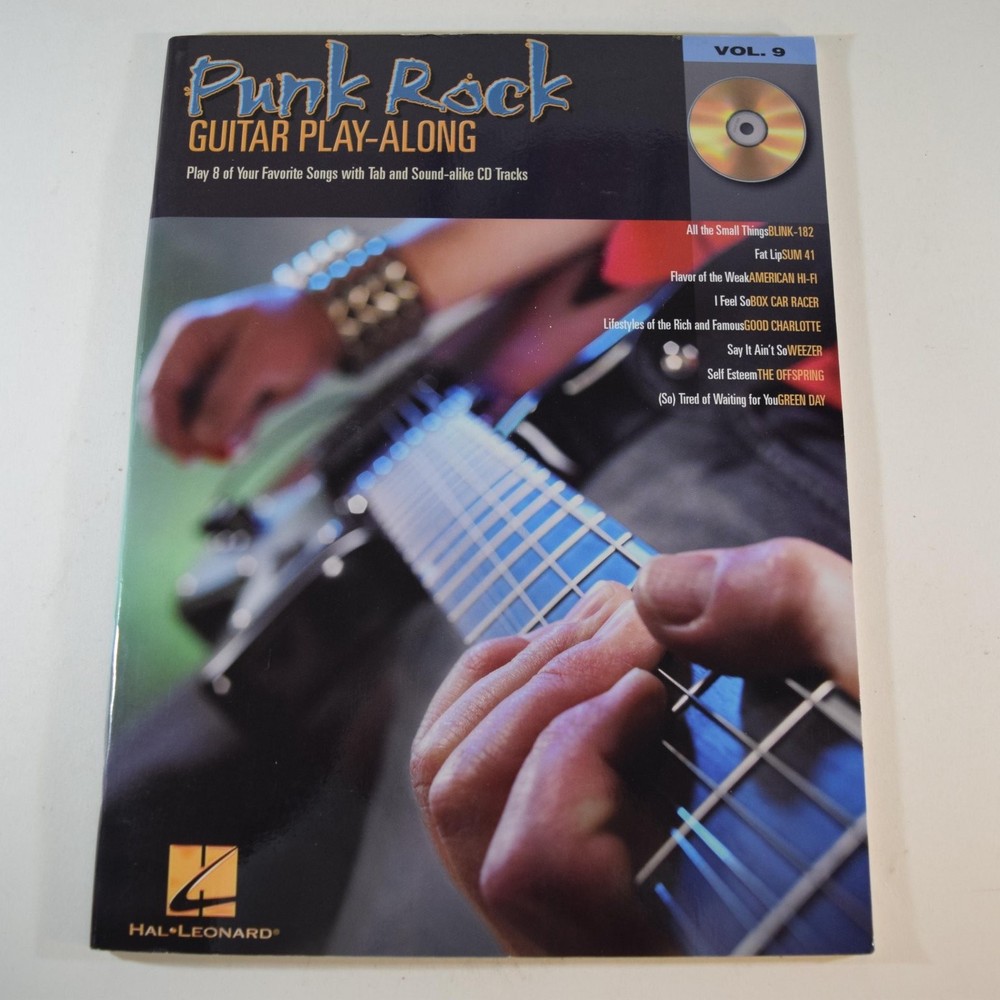 Punk Rock Guitar Play-Along Vol. 9 Songbook Gtr TAB w/ CD Hal Leonard