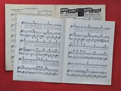 The Band Played On Sheet Music Piano Vocal Guitar 1935 Calumet Music USA SELLER