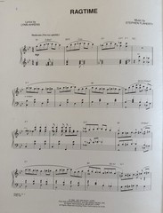 Ragtime (TITLE SONG) 1998 Broadway Sheet Music, Ahrens & Flaherty, Audra, Stokes