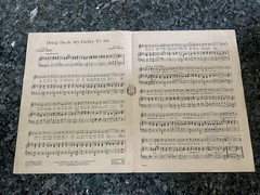 VINTAGE SHEET MUSIC OVERSIZED “Bring Back My Daddy to Me” 1907
