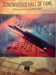 Songwriters Hall Fame 38 Songs by Inductees 2003-2009 Piano Vocal Guitar Music