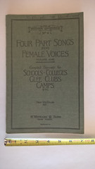 Witmark Choruses No. 6 Vol. 1 Female Four-Part Songs 1926 Sheet Music Songbook