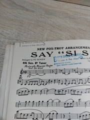 Say Si Si Fox Trot Arrangement vintage Vic Shoen Full Score