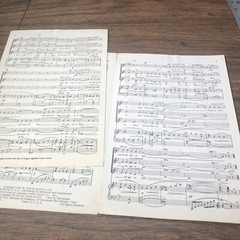 Rare 1955 Vintage AUTUMN LEAVES by Joseph Kosma Song Two Part Chorus Music Sheet