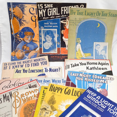 Sheet Music, Lot of 16, Songs for Ukulele, 1920s and 1930s