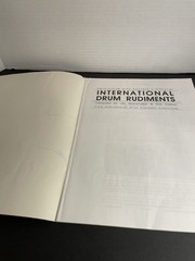 Vintage International Drum Rudiments Percussion Book Alfred