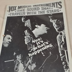 Original Vox Musical Instruments Catalog 1968 Beatles Cover Used From Music Shop