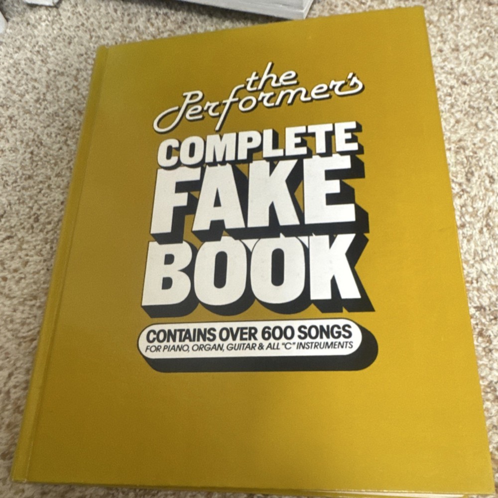 Hal Leonard Complete Fake Book Piano Organ Guitar Sheet Music Musicals Pop Rock