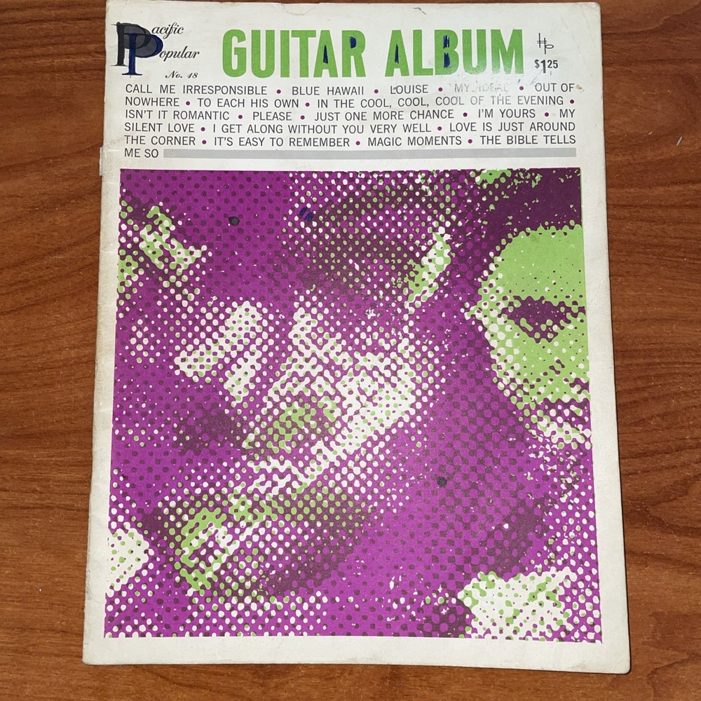 Vintage Pacific Popular #18 Guitar Album Sheet Music Various Songs 1964