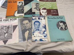 Vintage 1910&rsquo;s-1940&rsquo;s Large Sheet Music Lot Of 220+ Mainly early, Rag WW1 girls