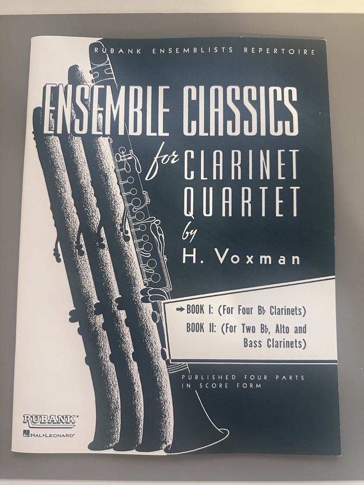 Rubank Ensemblists Repertoire Ensemble Classics for Clarinet Quartet Book 1