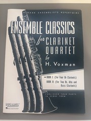 Rubank Ensemblists Repertoire Ensemble Classics for Clarinet Quartet Book 1