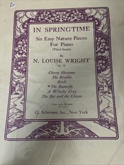 The Butterfly In Springtime Piano N Louise Wright Sheet Music