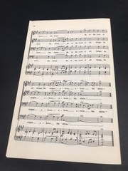 3 – 1960 REJOICE, REJOICE, YE CHRISTIANS Piano Vocals Sheet Music Mens Voices
