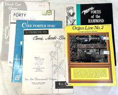 Lot of 6 Vtg Organ Sheet Music Hammond Course Cole Porter Country Classics