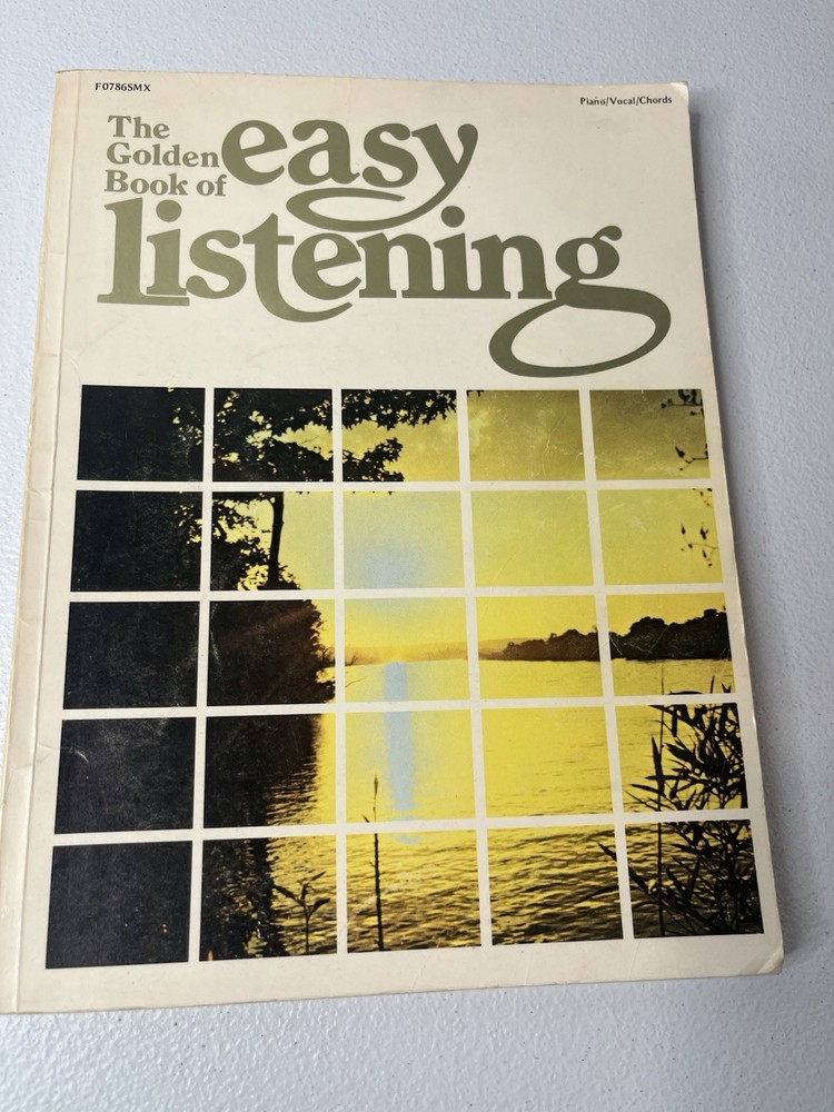 Pop Sheet Music The Golden Book of Easy Listening Piano Music Song Book