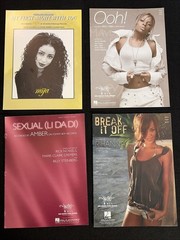 Rihanna Mya Mary J Blige Keyshia Cole R&B Hits PVG Sheet Music Lot 10