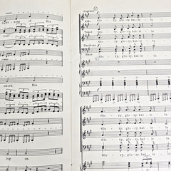 Battle Hymn Of The Republic Shawnee Press SATB Choir Sheet Music 1943 Lyrics