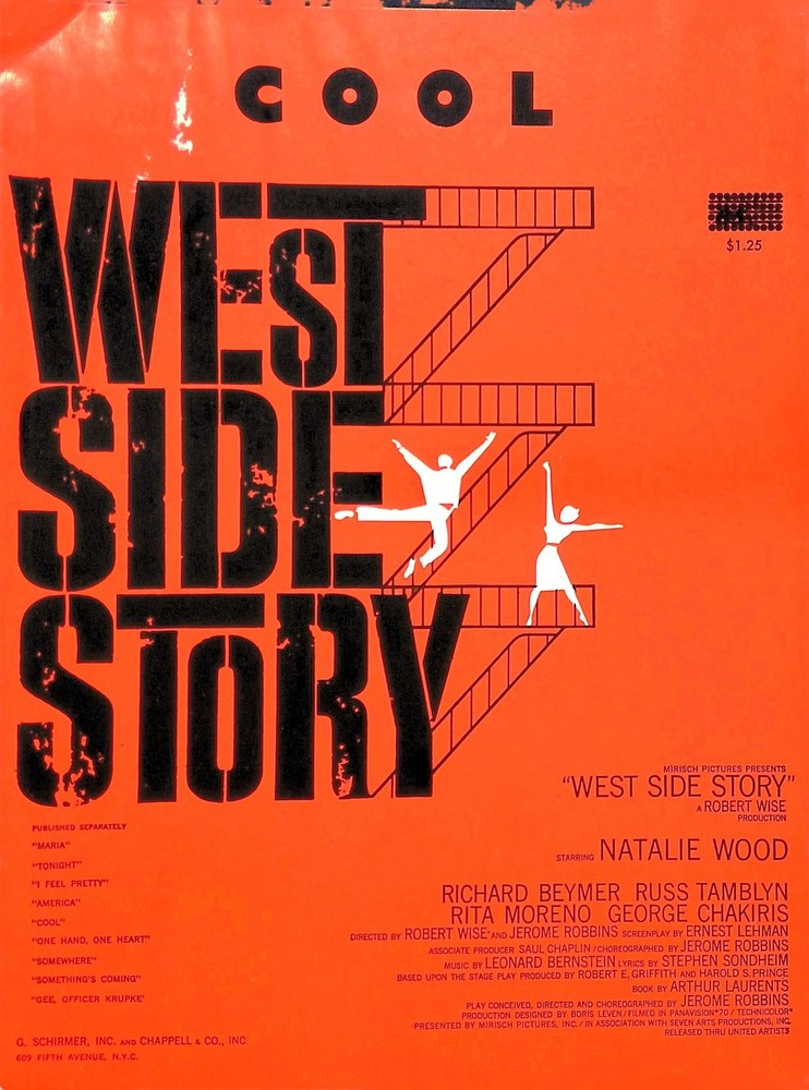 Cool Sheet Music West Side Story Leonard Bernstein Stephen Sondheim 1957