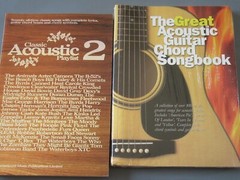 CLASSIC ACOUSTIC Rock, GREAT ACOUSTIC GUITAR Guitar Chord Vocal Songbooks 2pc