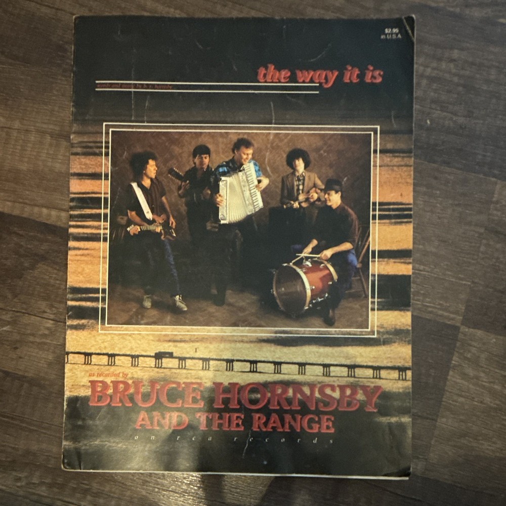 VTG The Way It Is Bruce Hornsby and the Range Sheet Music 1986 Cherry Lane PVG