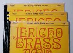 1976 JERICHO BRASS AGAIN – 3 Music Books – Full Instrumentation – USA Medley