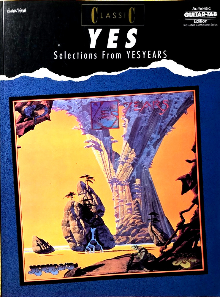 YES. Selections from Yesyears 1993 Edition Songbook, Guitar-Tab w/ Solos NM COND