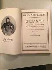 EDITION PETERS #20A Schubert Album – Band I -SOPRAN ODER TENOR – Very Good