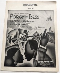 1935 Porgy and Bess SUMMERTIME Sheet Music George Gershwin A Minor/B Minor