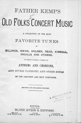 Father Kempt&rsquo;s Old Folks&rsquo; Concert Tunes [Songbook) – 1989